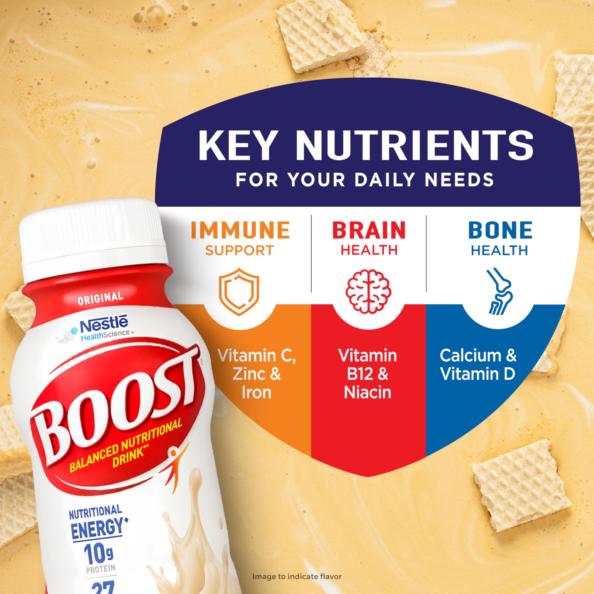 BOOST Original Ready to Drink Balanced Nutritional Drink, Very Vanilla, 8 FL OZ (Pack of 6)