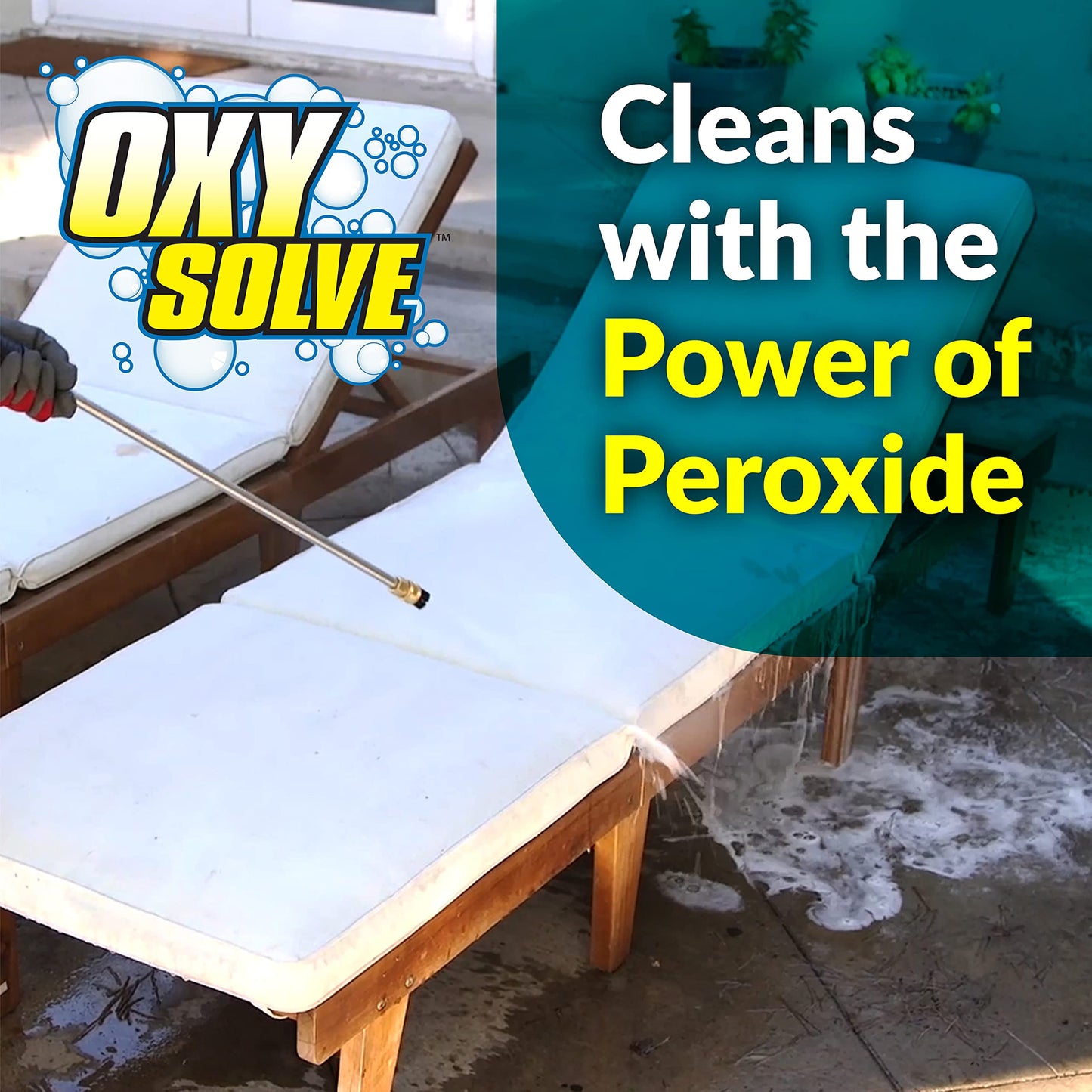 Simple Green Oxy Solve Total Outdoor Cleaner Concentrate, Pressure Washer & Manual Use, EPA Safer Choice Certified, Peroxide Cleaner for Wood