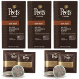 Peet’s Major Dickason’s Coffee Pods - 48 Count (3 Packs of 16) - Dark Roast with Bold, Rich Flavor and Smooth Finish - Compatible with Pelecom Coffee
