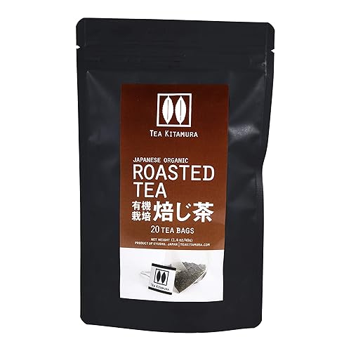 Organic Single-origin Japanese Roasted Tea (Hoji-cha) 20 Tea Bags by Tea Kitamura