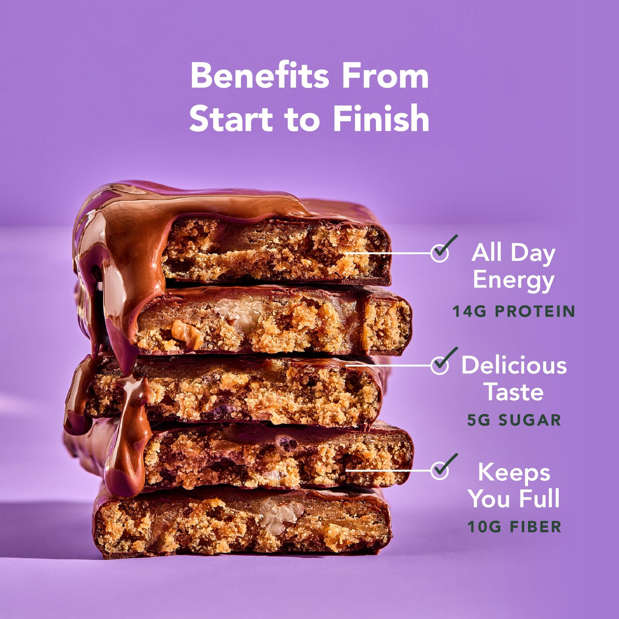 ALOHA Organic Plant Based Protein Bars | Chocolate Caramel Pecan | 12 Count, 1.98oz Bars | Vegan, Low Sugar, Gluten Free, Paleo Friendly, Low Carb