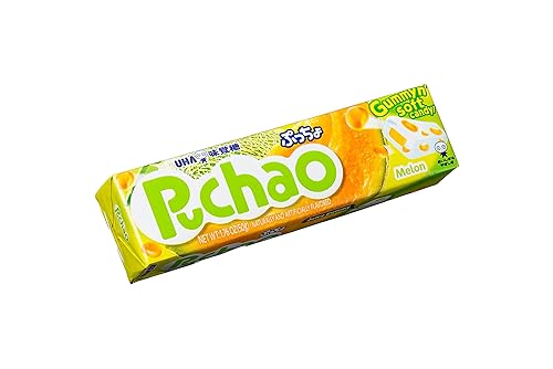 UHA Mikakuto Puchao Candy, Melon, 1.76 Ounce