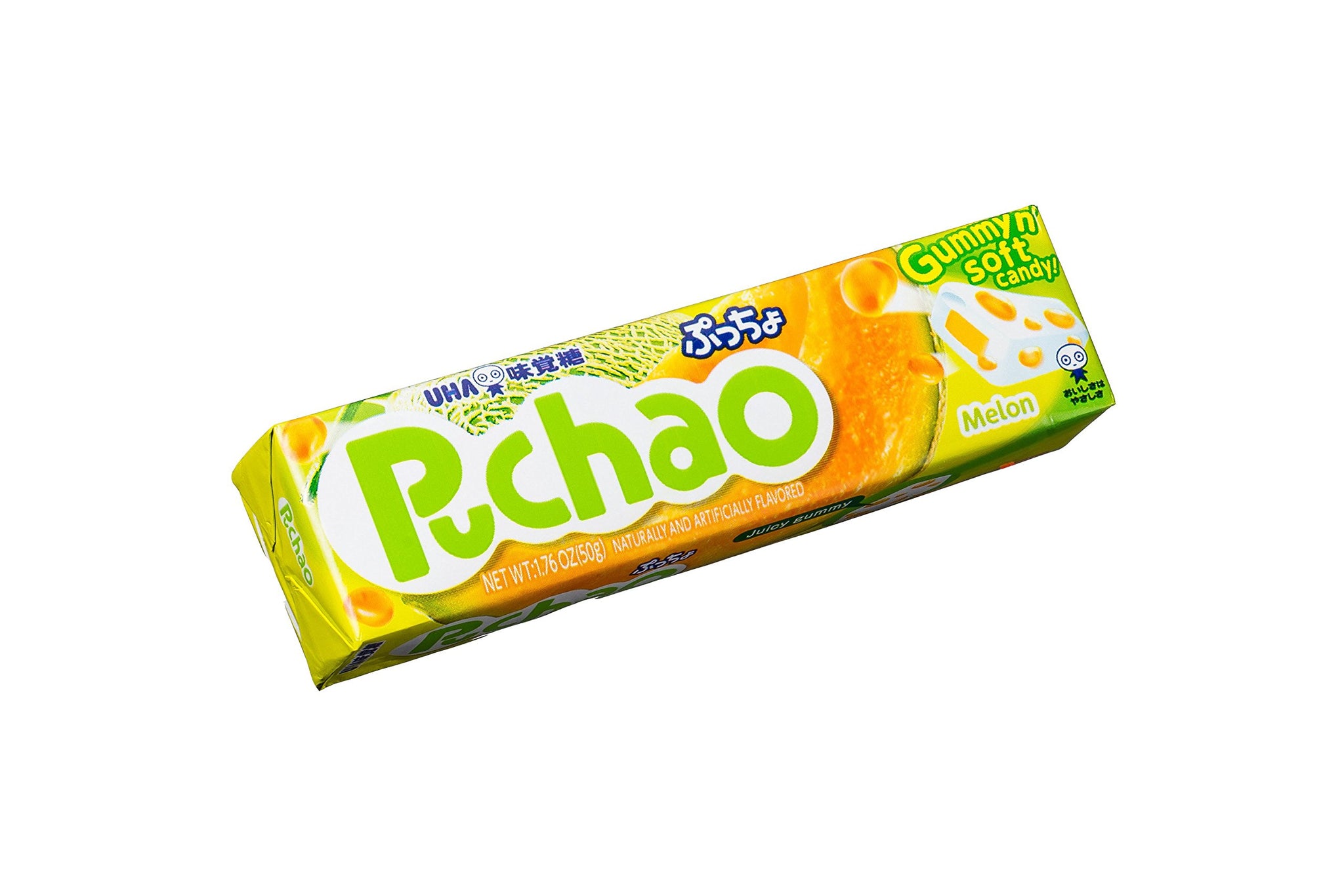 UHA Mikakuto Puchao Candy, Melon, 1.76 Ounce
