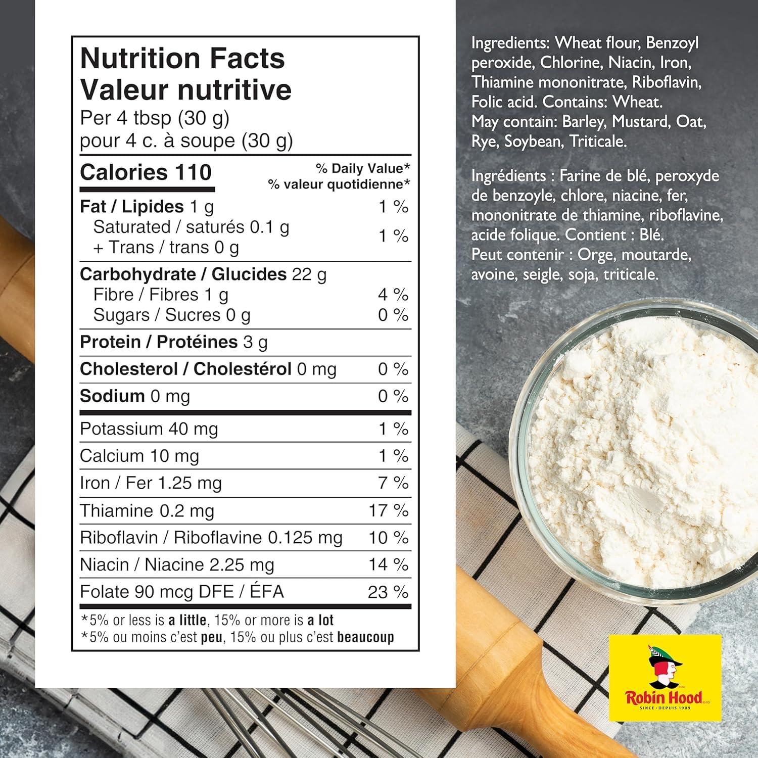 Robin Hood Best for Cake & Pastry Flour 2.5 Kilograms/5.51 Pounds {Imported from Canada}