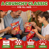 Osem Bissli Pizza - Pizza Flavored Snacks, Bissli Snack for Kids & Adults, Kosher Israeli Flavor Bites, Crunchy Vegan Wheat Chips - 2.5oz Bags (Pack