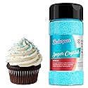 Bakerpan Sugar Sprinkles for Baking - 7 Ounce Sky Blue Decorating Sugar Crystals for Cookies, Cake Pops, Ice Cream (Made in USA)