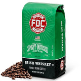 Fire Department Coffee - Gives Back to Firefighters - Irish Whiskey Infused Coffee Beans - Medium Roast - Non-Alcoholic - Roasted in the USA - Whole