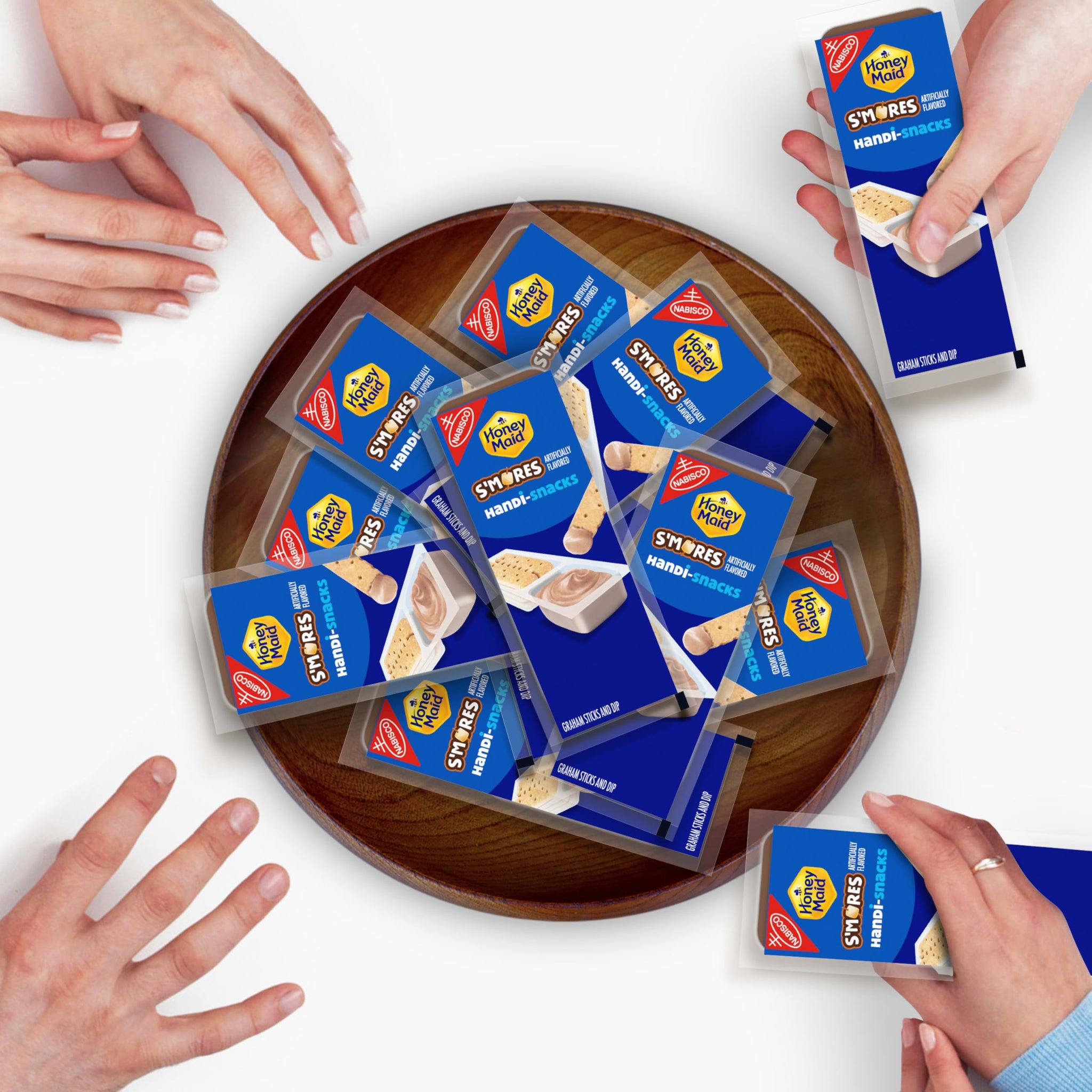 Handi-Snacks Honey Maid Graham Cracker Sticks 'N S'mores-Flavored Dip Snack Packs, 10 Snack Packs