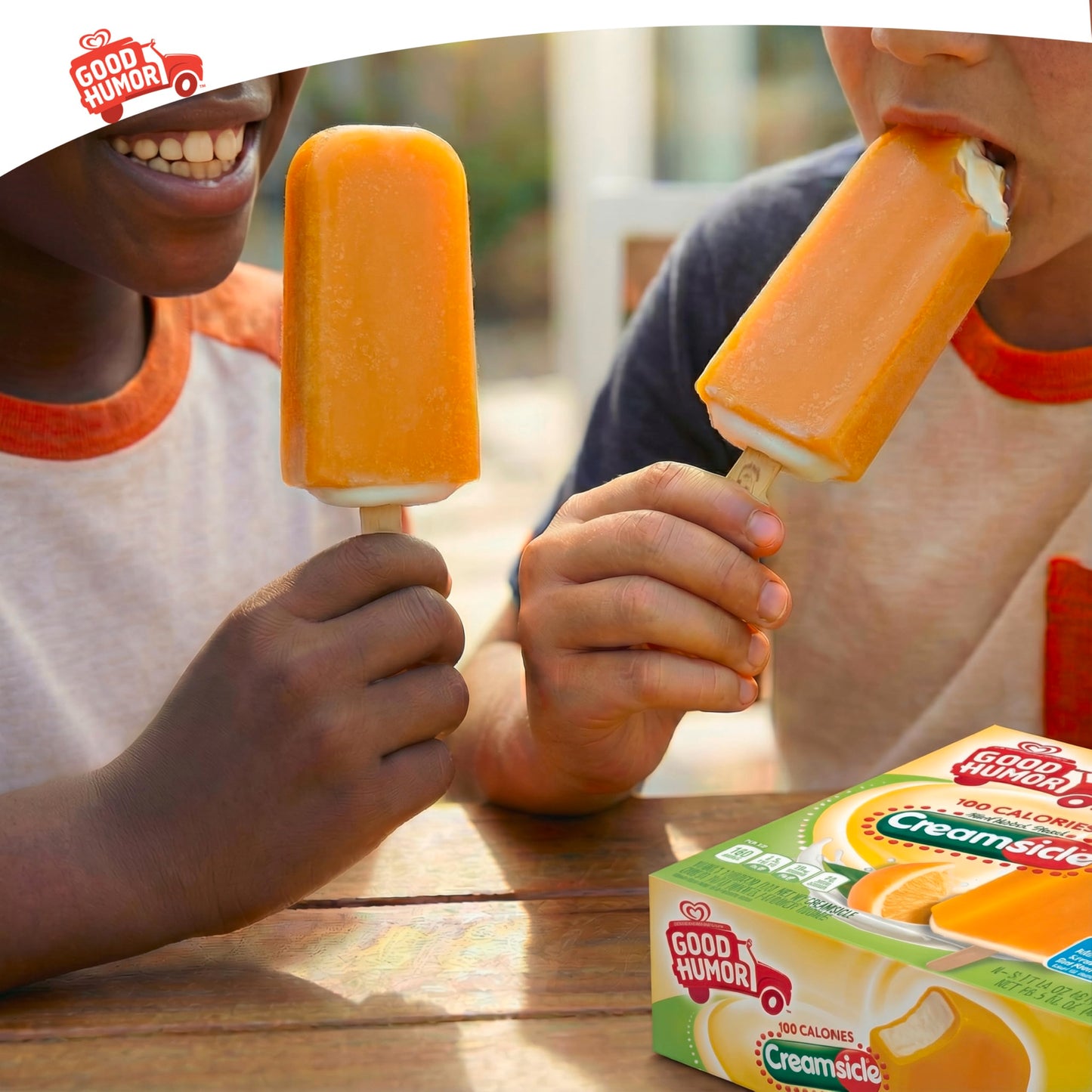 Good Humor Ice Cream Bars For a Delicious Frozen Dessert Creamsicle Just 100 Calories Per Bar 16.5 oz 6 Count
