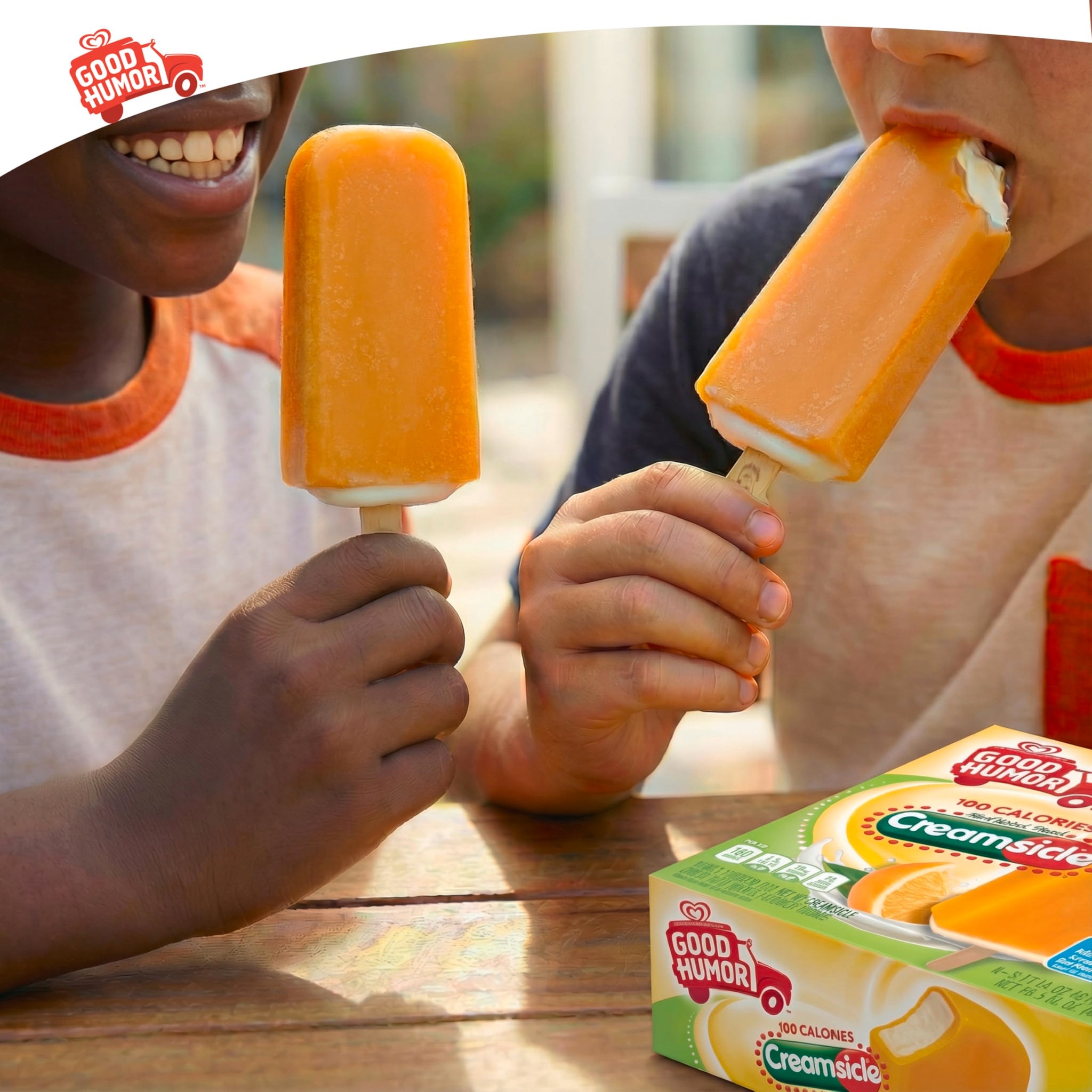 Good Humor Ice Cream Bars For a Delicious Frozen Dessert Creamsicle Just 100 Calories Per Bar 16.5 oz 6 Count