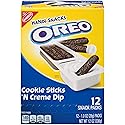 Handi-Snacks OREO Cookie Sticks 'N Crème Dip Snack Packs, 1 Box of 12 Snack Packs