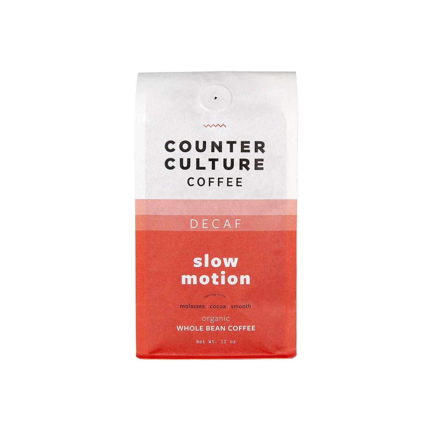 Counter Culture Whole Bean Organic Coffee Decaf (Slow Motion - Medium Roast) Molasses, Cocoa, Smooth - Sustainably Sourced - B Corp - Organic Coffee