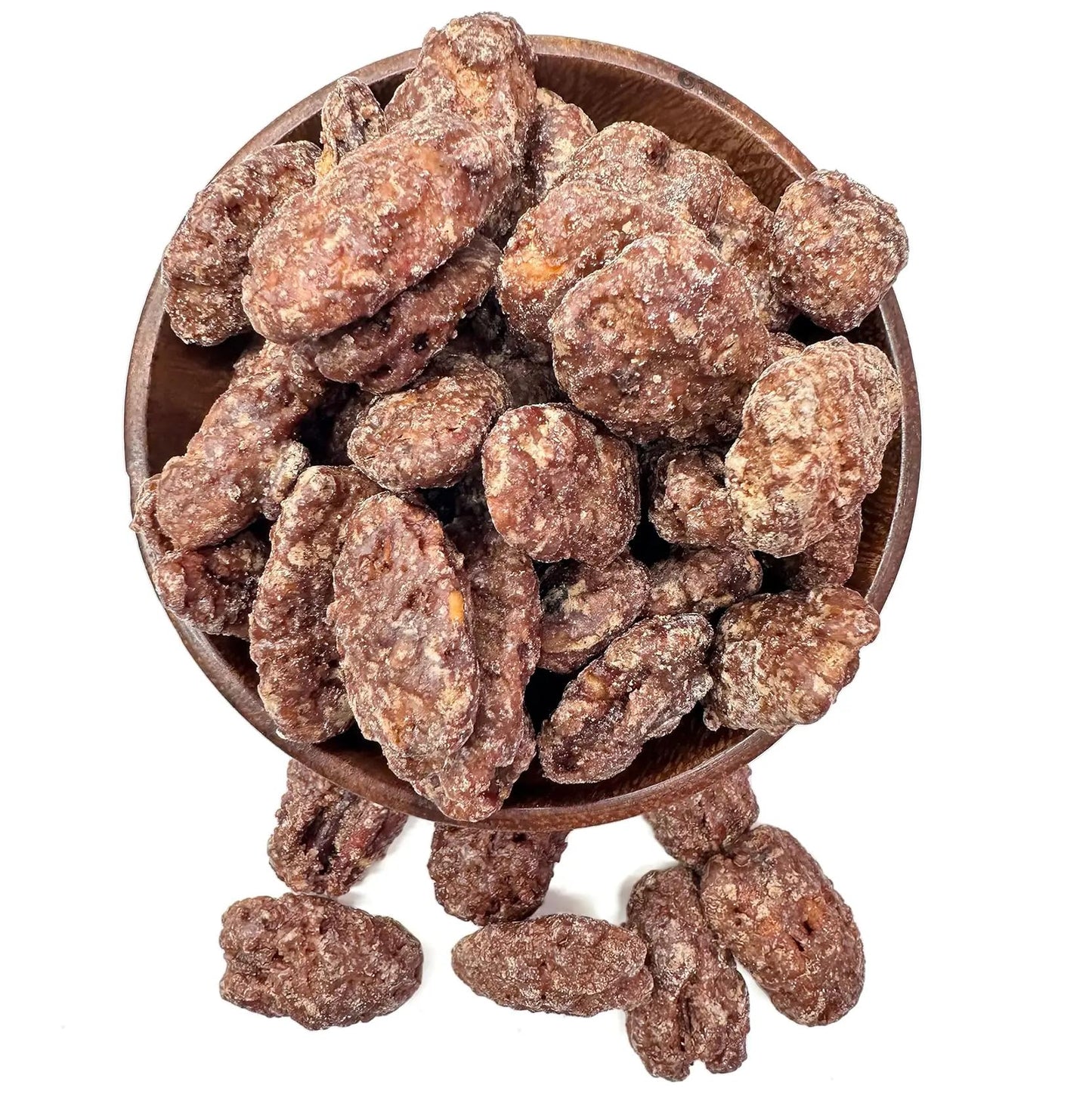 NY Spice Shop Apple Pie Pecans - 1 Pound Candied Whole Pecans Bulk - Healthy Snacks Mix Proteins - Crunchy Delicious Treat