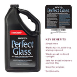 HOPE'S Perfect Glass Cleaner Spray Refill, Streak-Free, Ammonia-Free Window, Mirror, Screen, Tinted Glass, and Shower Door Cleaner, Indoor and Outdoor
