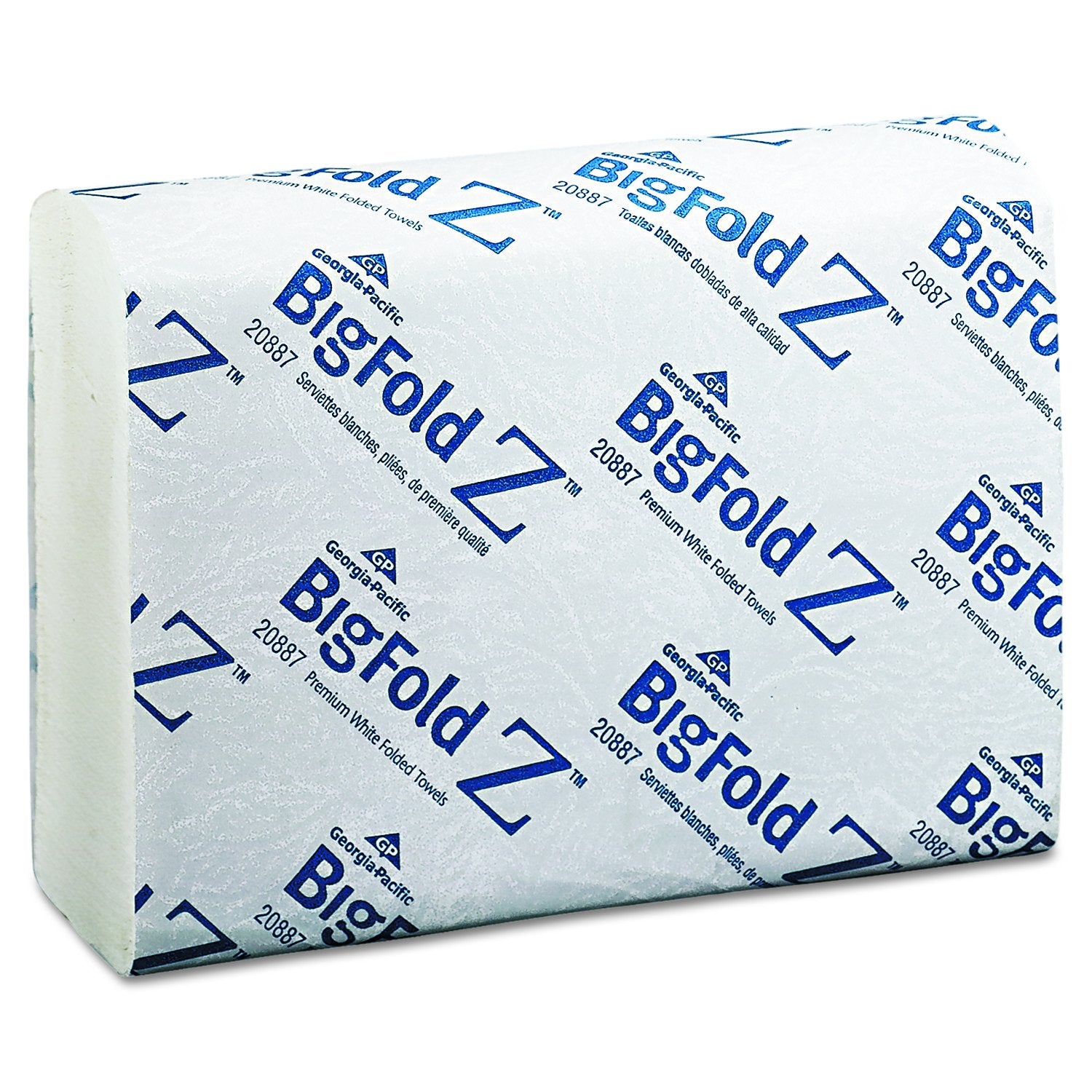 Georgia Pacific Professional 20887 BigFold Paper Towels, 10 1/5 x 10 4/5, White, 220 per Pack (Case of 10 Packs)