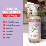 Rebel Green Natural All-Purpose Cleaning Spray - Derived Multi-Surface Cleaner with Essential Oils for Kitchen, Bath, Countertops and More - Lavender