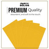 Party Solids Yellow Dinner Napkins Disposable 8" x 4" Folded - 40 Pcs 2 Ply Yellow Napkins Disposable Paper Guest Towels for Bathrooms, Dinners
