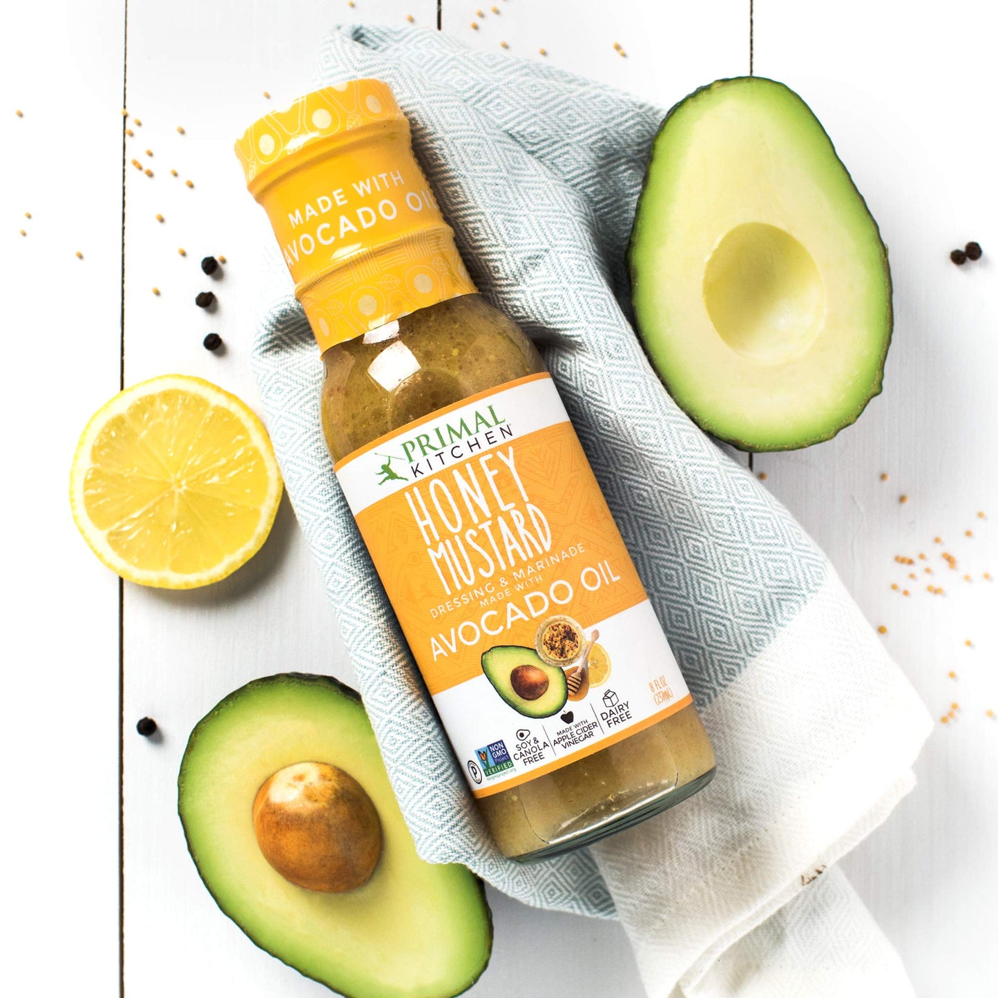 Primal Kitchen Ranch, Greek, and Honey Mustard Salad Dressing & Marinade Variety Pack made with Avocado Oil