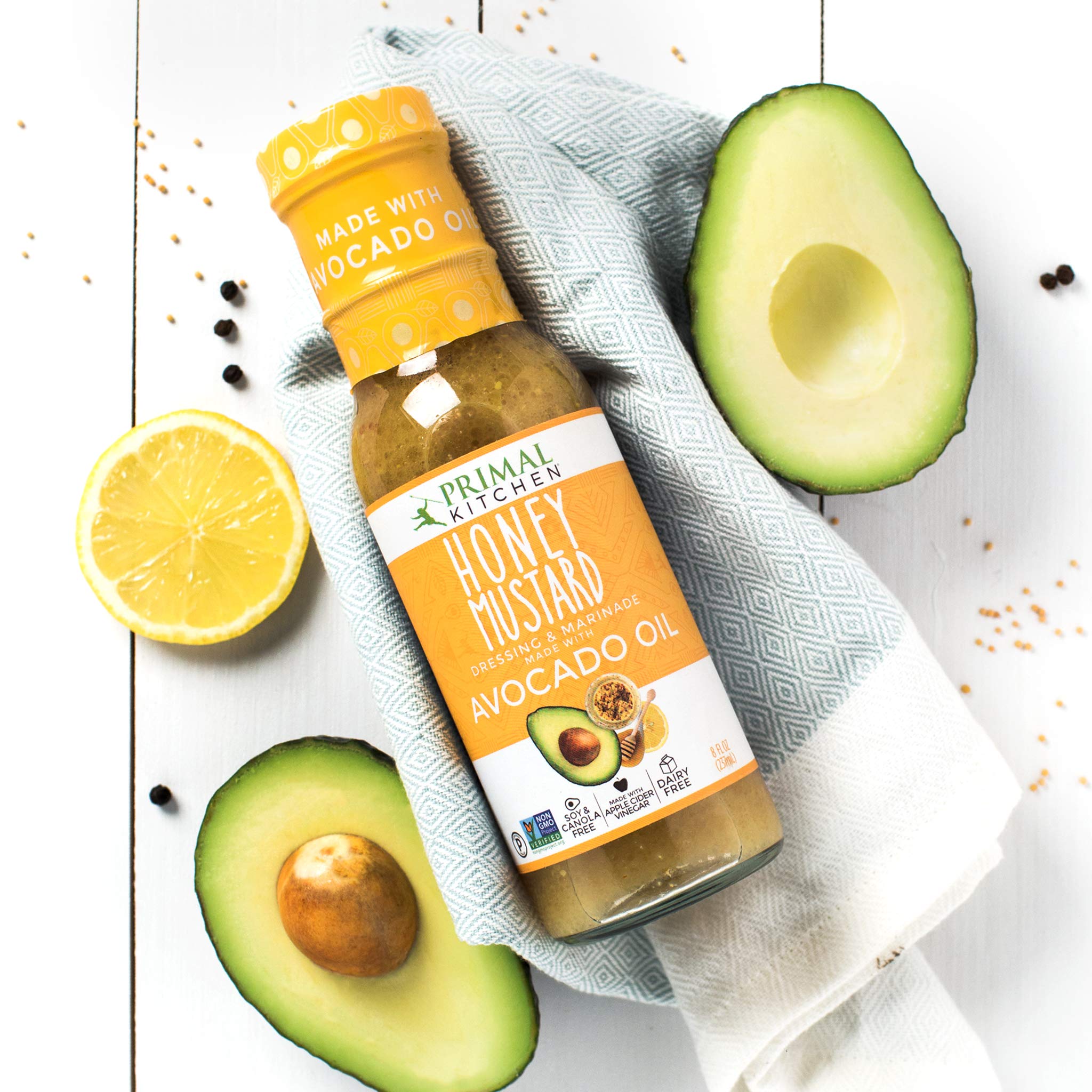 Primal Kitchen Ranch, Greek, and Honey Mustard Salad Dressing & Marinade Variety Pack made with Avocado Oil