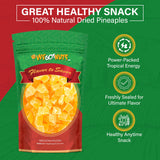We Got Nuts Dried Pineapple Chunks | Freshly Packed Pineapple In A Perfectly Sealed Bag | Healthy Snack Full Of Vitamins, Minerals, Antioxidants