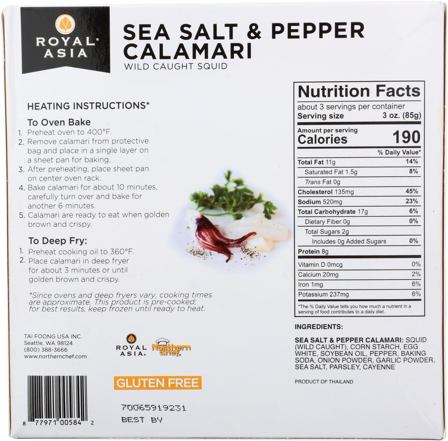 Royal Asia Salt and Pepper Calamari, 10 OZ