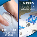 OUT White Brite Laundry Whitener Bleach Alternative, Stain Remover Detergent Booster Powder for Clothes, 4 Pound 12 Ounce Bottle