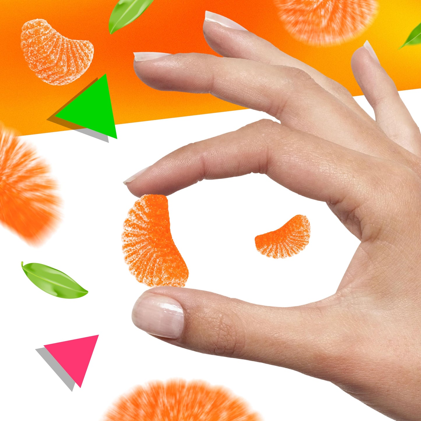 Orange Slices Jelly Candy | 2 Lb Bag | Dye Free Candy | Naturally Flavored Bulk Chewy Candy for Buffets, Events & Everyday Snacking | Gelatin Free