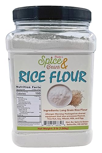Rice Flour | by Dasher's Spice & Beans Rice Flour | 3 lbs