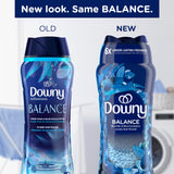 Downy Balance In-Wash Laundry Scent Booster Beads, Crisp Rain and Blue Eucalyptus scent, 24 oz, laundry scent beads, Long-lasting Freshness