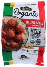 Cooked Perfect, Beef Meatball Italian Gluten-Free Grass Fed Organic, 12 Ounce , 12 Ounce
