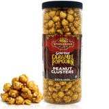 Stonehedge Farms Gourmet Peanut Caramel Popcorn Clusters | 20 oz Reclosable Container | Mix Of Carmel Pop Corn, Peanuts, and Butter Toffee | Holiday