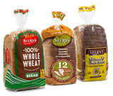 Whole Grain Bread | Sandwich Bread | 3 Flavor Variety Bundle | (1) 12 Grain Bread (1) 6 Grain Bread (1) 100% Whole Wheat Bread | 16 oz per Loaf