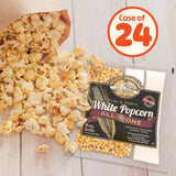 8oz White Popcorn Machine Popcorn Packets - All-in-One Pre-Measured Gluten Free White Popcorn Kernels for Popping with Salt and Coconut Oil Packs by