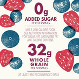 Cascadian Farm No Added Sugar Mixed Berry Breakfast Cereal, Whole Grain & Organic, 12.5 oz Box