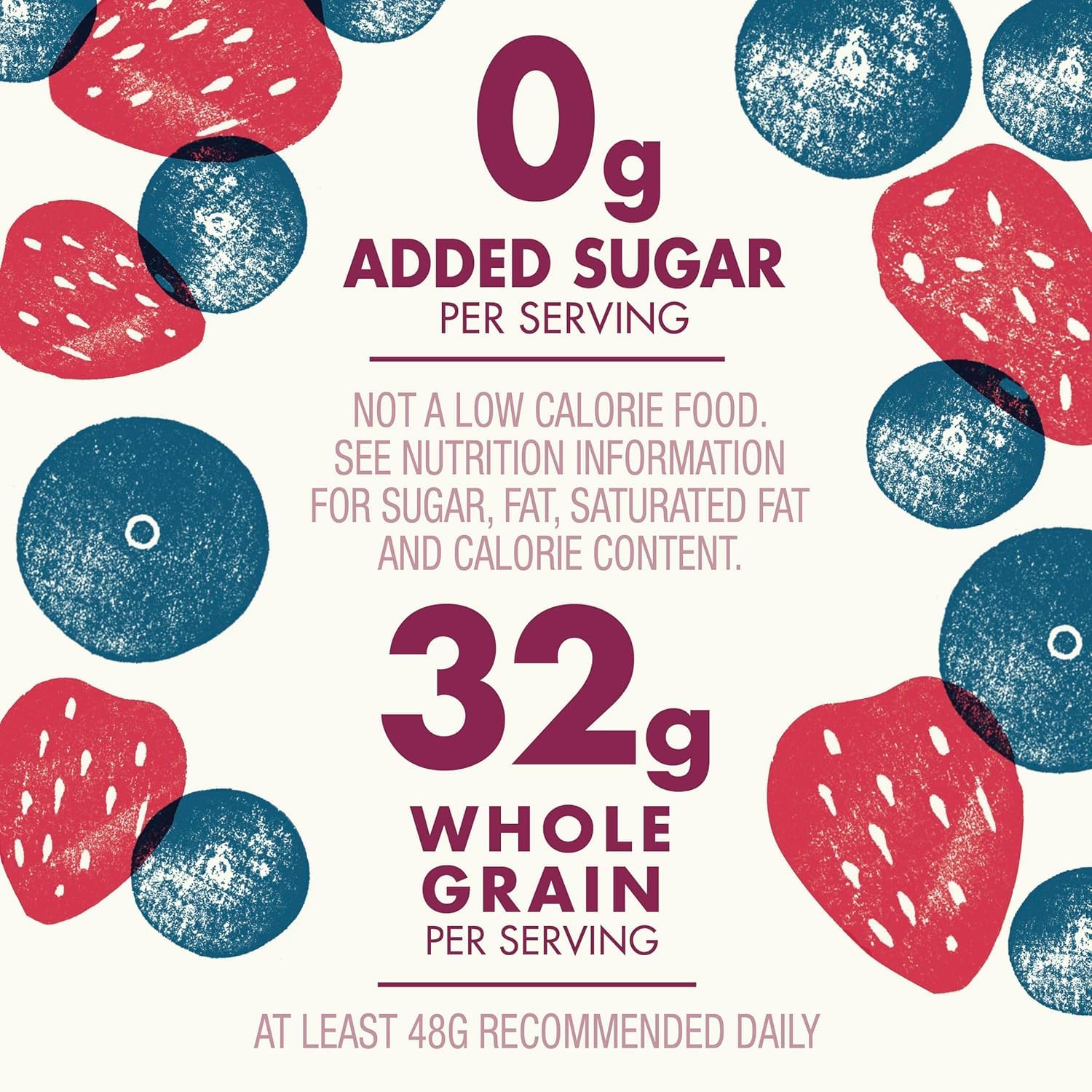 Cascadian Farm No Added Sugar Mixed Berry Breakfast Cereal, Whole Grain & Organic, 12.5 oz Box