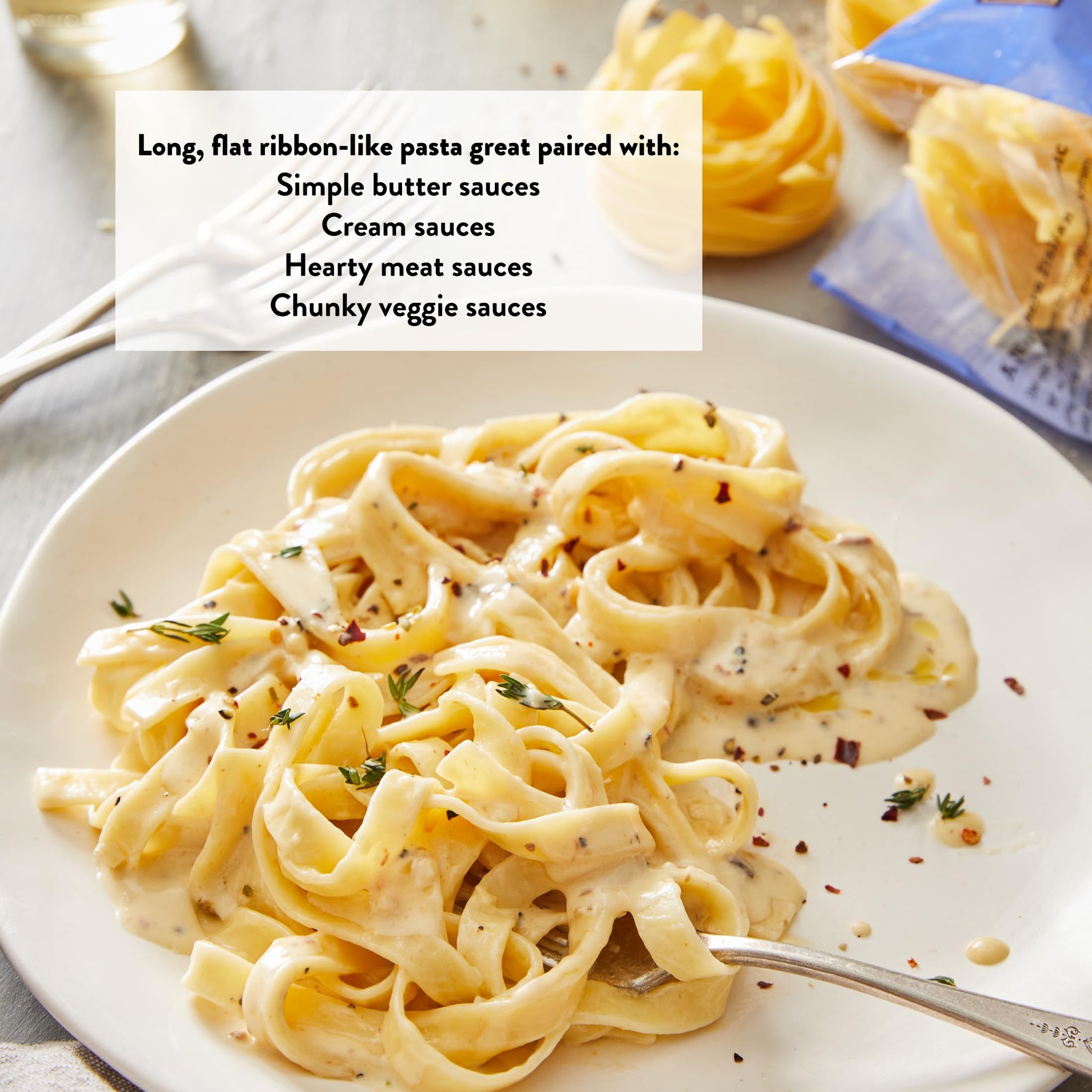 DeLallo Tagliatelle Pasta Noodles, Gourmet Nests Made with 100% Durum Wheat Semolina Non-Enriched Flour, Bronze Cut, Long Flat Ribbon Pasta, Made in
