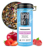 Tiesta Tea Pomegranatopia - Premium Loose Leaf Mixed-Berry Pomegranate White Tea | Low-Caffeine Blend | Hot & Iced | 3.5 Ounce Refillable Tin | Brews