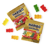 Goldbears Gummi Bears HariboCandy 75 Count Treat Size - 0.4 oz Individually Wrapped Bags -Assorted Fruit Flavors - Perfect for Snacks, Treats, Goodie