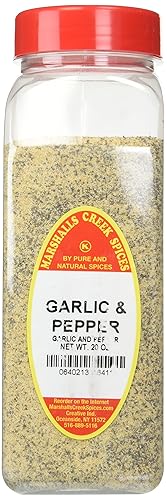 Marshall’s Creek Spices Garlic And Pepper Seasoning, XL Size, 20 Ounce