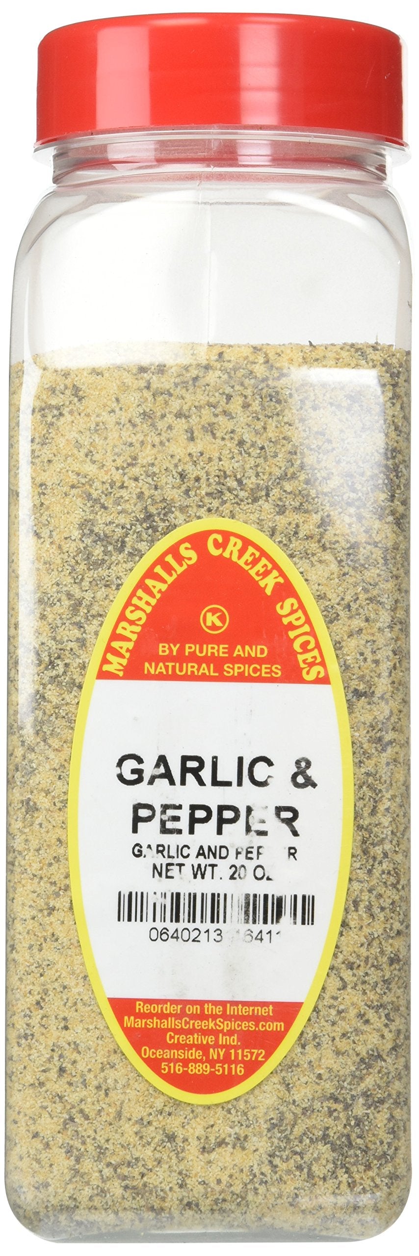 Marshall’s Creek Spices Garlic And Pepper Seasoning, XL Size, 20 Ounce