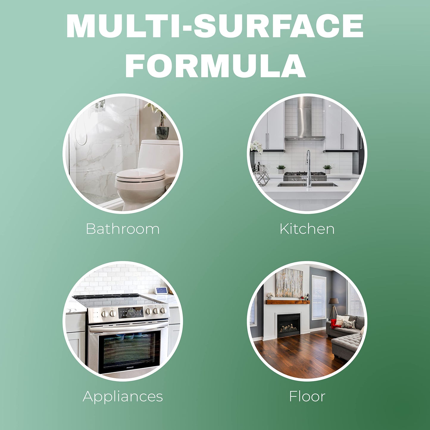 Naturetek Multi-Surface Cleaner, Complete Degreaser, and Deodorizer, All-Purpose Cleaning for Toilets, Bathtubs, Floors, and Walls, Fast Acting, No