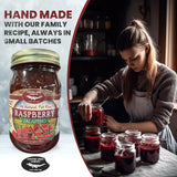 Newport Jerky Company All Natural Gourmet Raspberry Jalapeno Jam | Classic Spread for Burgers, Sandwiches, Toast, Cream Cheese, Charcuterie | Made in