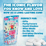 ICEE Blue Raspberry Sugar Free Gum by Bubblegum Kids | Sugarless Gum with Xylitol | Vegan, Peanut Free, Low Calorie Candy Alternative for Kids