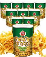 Better Made Potato Sticks 5oz Canister- (Sour Cream & Onion, 12 Can Tray) - Shoestring Potato Sticks - Gluten Free - Crunchy, Crispy Snack from Fresh