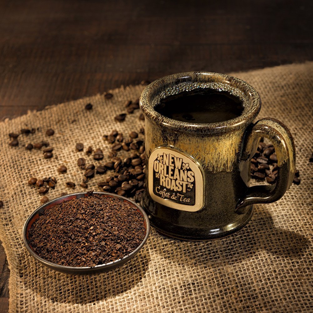 New Orleans Roast Dark Roast & Chicory Single Serve Cup 12ct - Authentic Taste of History - Caffeine Free Chicory Adds Depth to the Coffee - Nutty