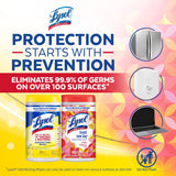 Lysol Disinfectant Wipes, Multi-Surface Antibacterial Wipes for Disinfecting and Cleaning, Mixed Fragrance pack containing Lemon & Lime Blossom (2