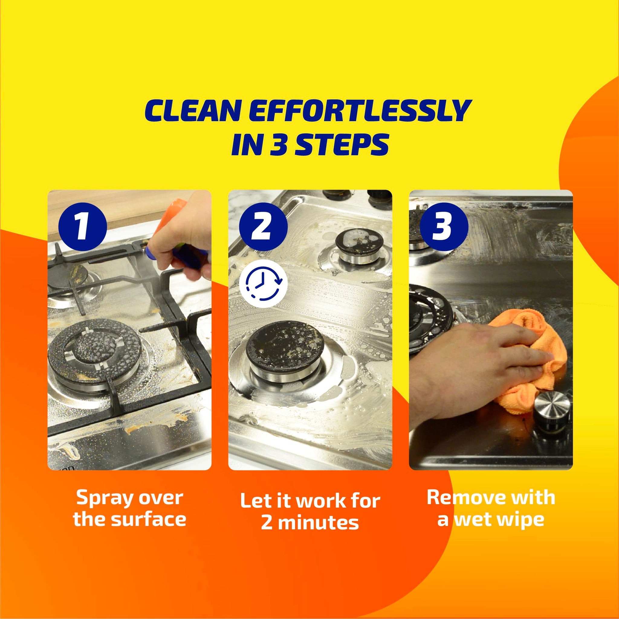 KH-7 KH7 Total Cleaner Lemon Breeze Multipurpose Cleaning Spray - Fresh Lemon Scent All-Purpose Cleaner for Home, Kitchen & Appliances | Powerful