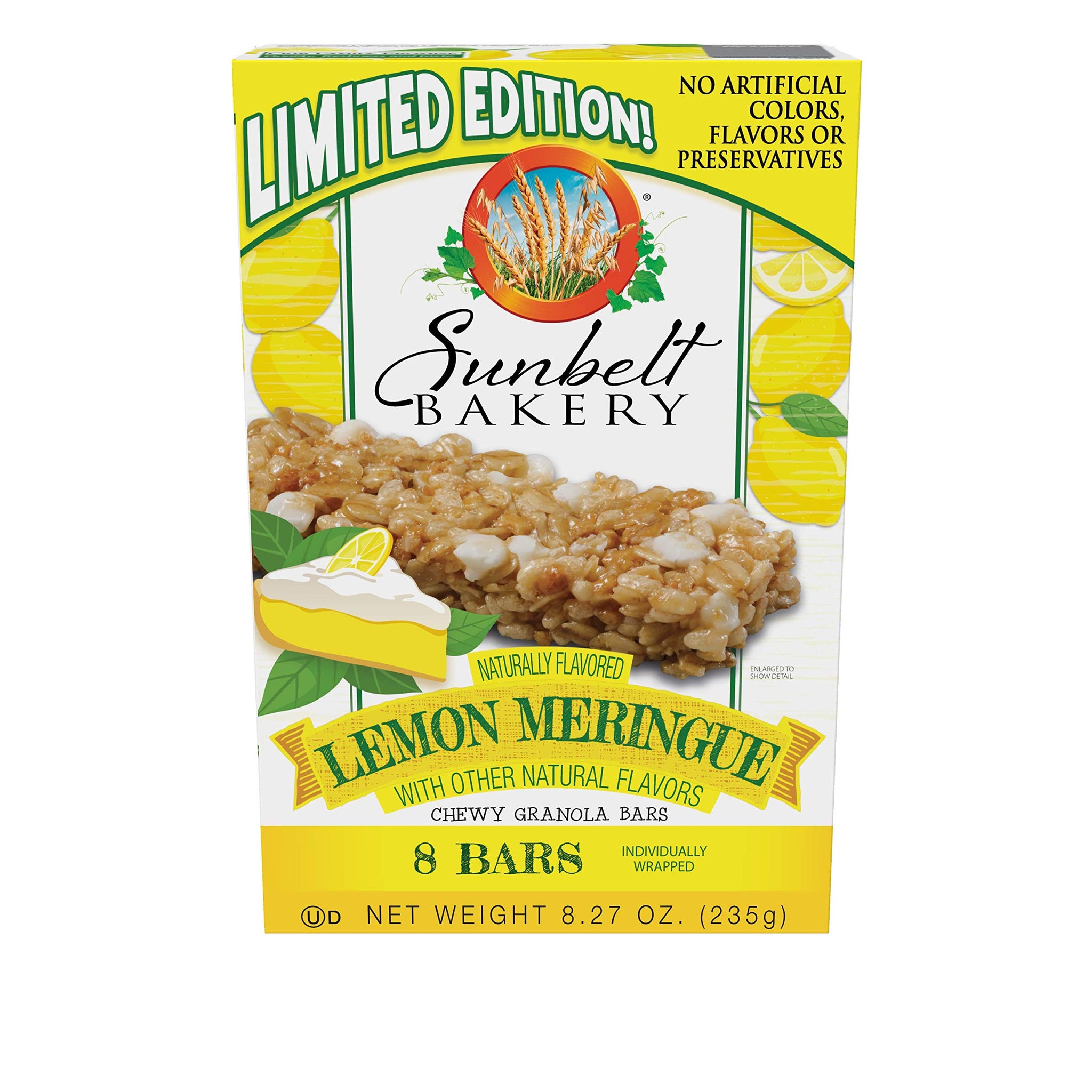 Sunbelt Bakery Meringue Chewy Granola Bars Lemon, 4 Count