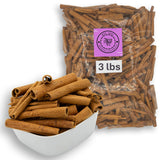 3 Lbs Cinnamon Sticks Bulk - 2.75” Bag of Canela en Rama by Despensa Colombiana - Decorative 3 lbs Canela Sticks for Cocktails, Baking and Flavoring