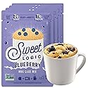 Sweet Logic Keto Dessert Mug Cake Mixes - Blueberry Muffin - Low Sugar - Gluten-Free - Low Carb - Diabetic-Friendly Sweets - Natural Ingredients - High Protein - Delicious Keto Treats (4 Pack)